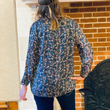 Blouse fleurie - Marine - Christy