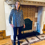 Blouse fleurie - Marine - Christy