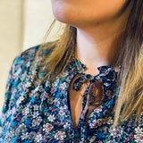 Blouse fleurie - Marine - Christy