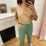 Pantalon slouchy Rose - Feuille - C'EST BEAU LA VIE !