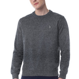 Sweat col rond - Gris chiné - US POLO