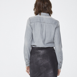 Jupe Jacquard IKKS noir métallisée
