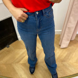 Jean bootcut taille haute Plumette - Stone - C'EST BEAU LA VIE