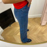 Jean bootcut taille haute Plumette - Stone - C'EST BEAU LA VIE