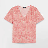 Chemise imprimée coraux marins Habbycha - Ecru - TBS FEMME