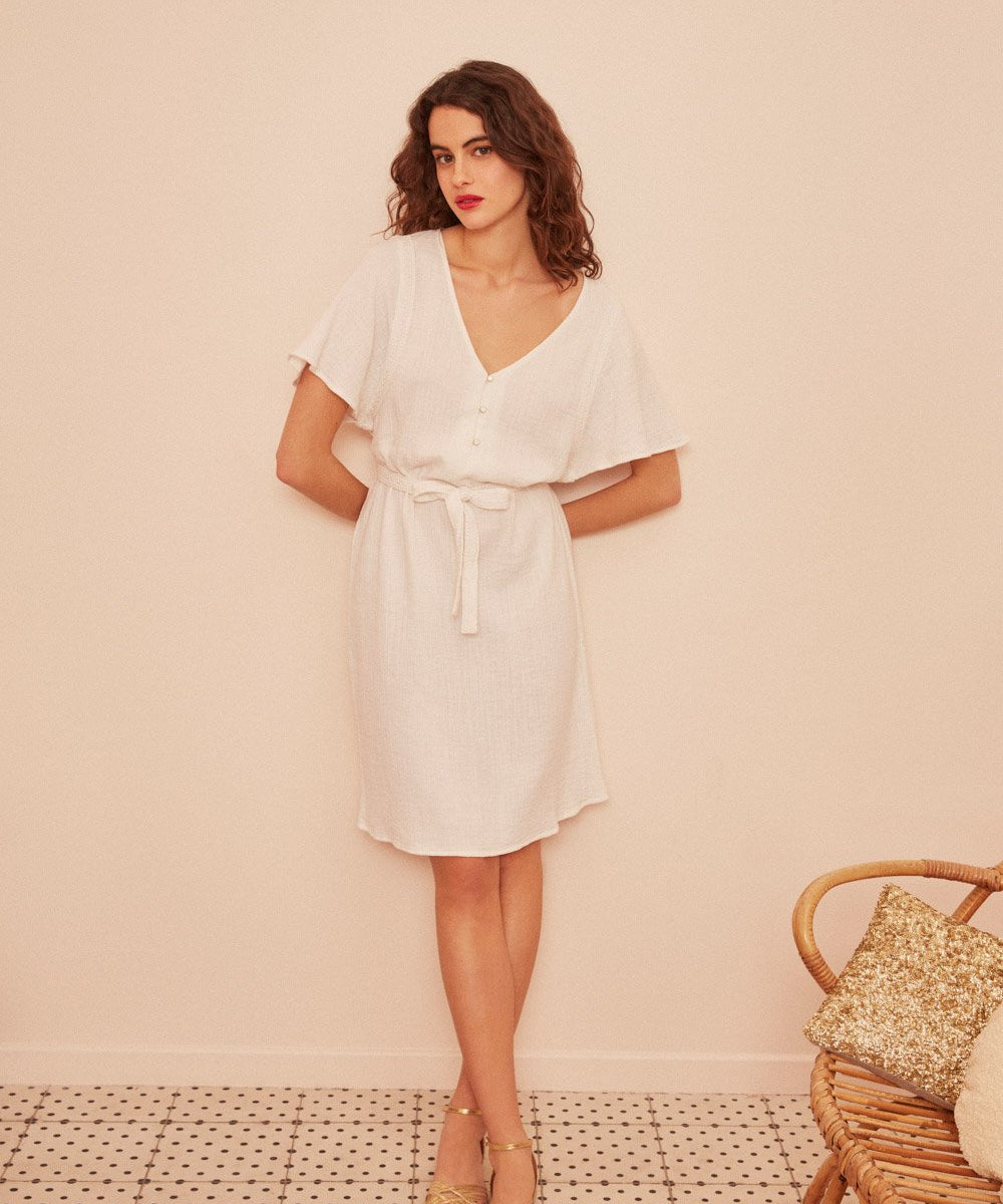Robe tiam - ecru - DES PETITS HAUTS