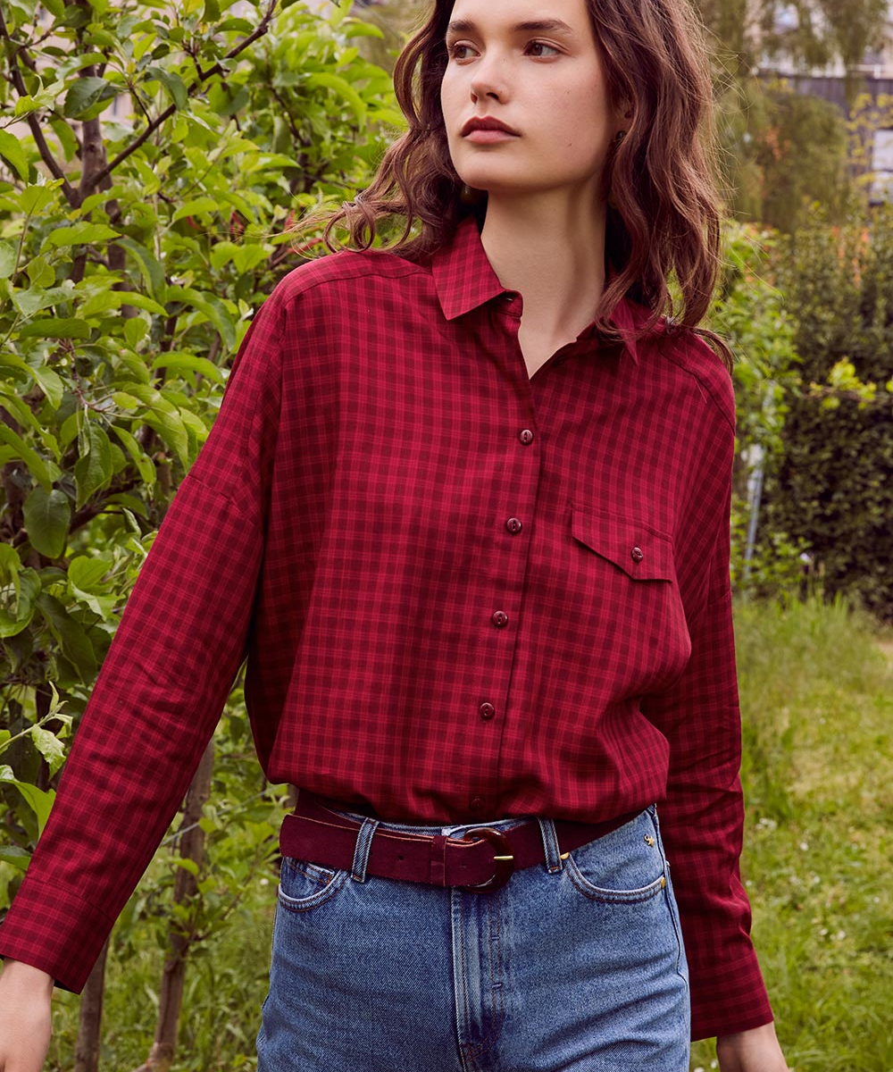 Chemise Selinette à carreaux - Bisous - Des Petits Hauts