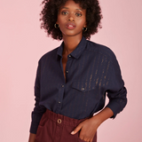 Chemise Titoune à rayures - Marine - Des Petits Hauts