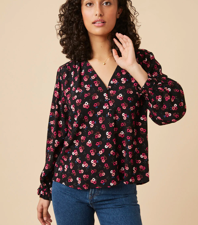 Blouse Elona - noire - Des petits hauts