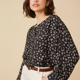 Blouse Anna - noire - Des petits hauts