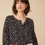 Blouse Anna - noire - Des petits hauts