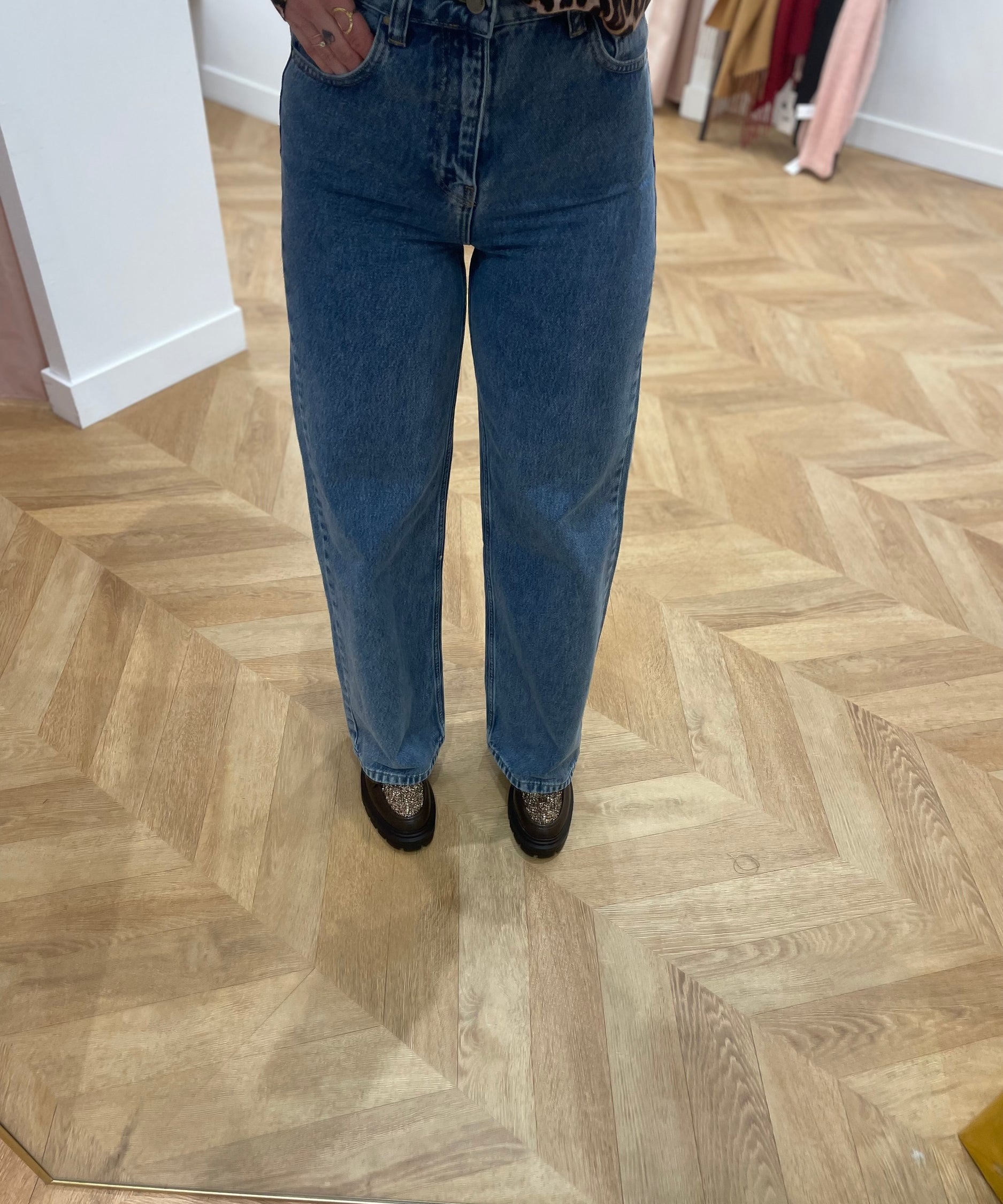Jean taille haute - Light blue - GRACE & MILA