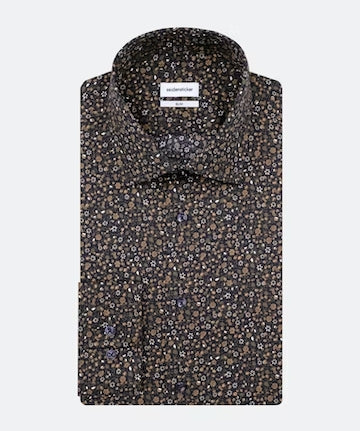 Chemise d'affaire Slim - Vert imprimé - SEIDENSTICKER
