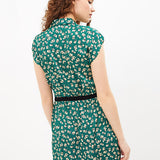 Robe imprimé floral - Vert menthe - I.Code