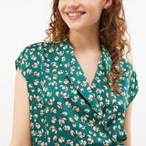 Robe imprimé floral - Vert menthe - I.Code