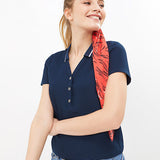 Top avec col polo - Marine - I.Code