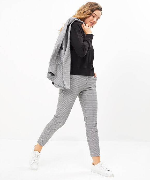Jacquard City Trousers - Black - I.Code