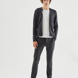 Cardigan tricot à poches zippées - Gris anthracite - IKKS MEN