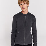 Cardigan tricot à poches zippées - Gris anthracite - IKKS MEN
