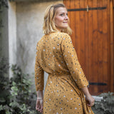 Robe imprimé léofleurs - Ocre - I.Code
