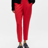 Pantalon slim croisé Objlisa - Poinsettia - OBJECT
