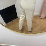 Pantalon croisé slim Objlisa - Sandshell - OBJECT