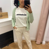 Pantalon croisé slim Objlisa - Sandshell - OBJECT