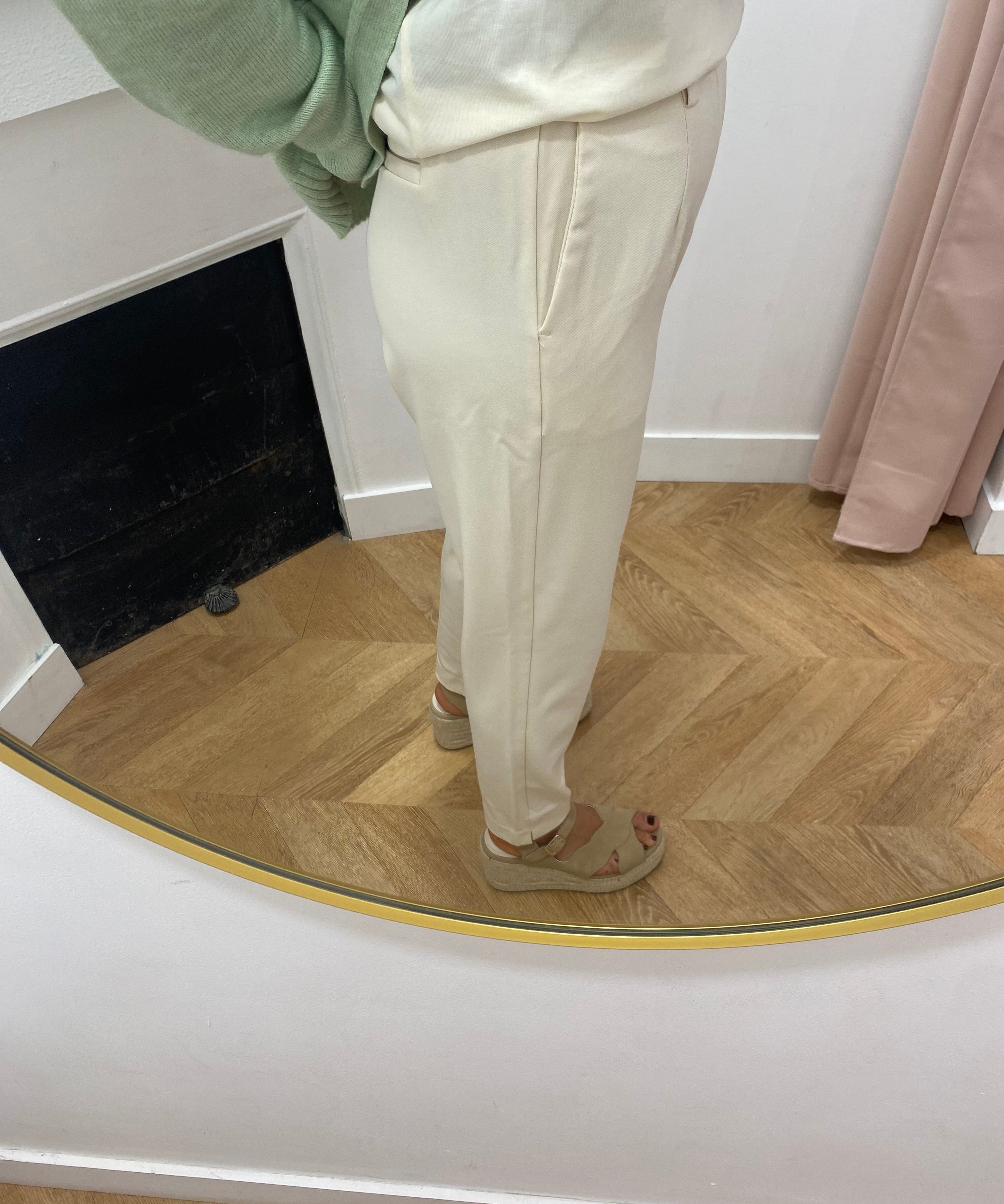 Pantalon croisé slim Objlisa - Sandshell - OBJECT