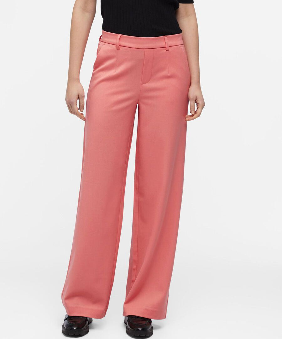 Pantalon large Objlisa - Georgia Peach - OBJECT