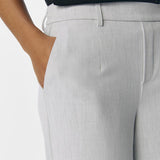 Pantalon large Objlisa - Light Grey Melange - OBJECT