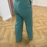 Pantalon large Objlisa - Turquoise - OBJECT