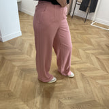 Pantalon large Objlisa - Rose - OBJECT