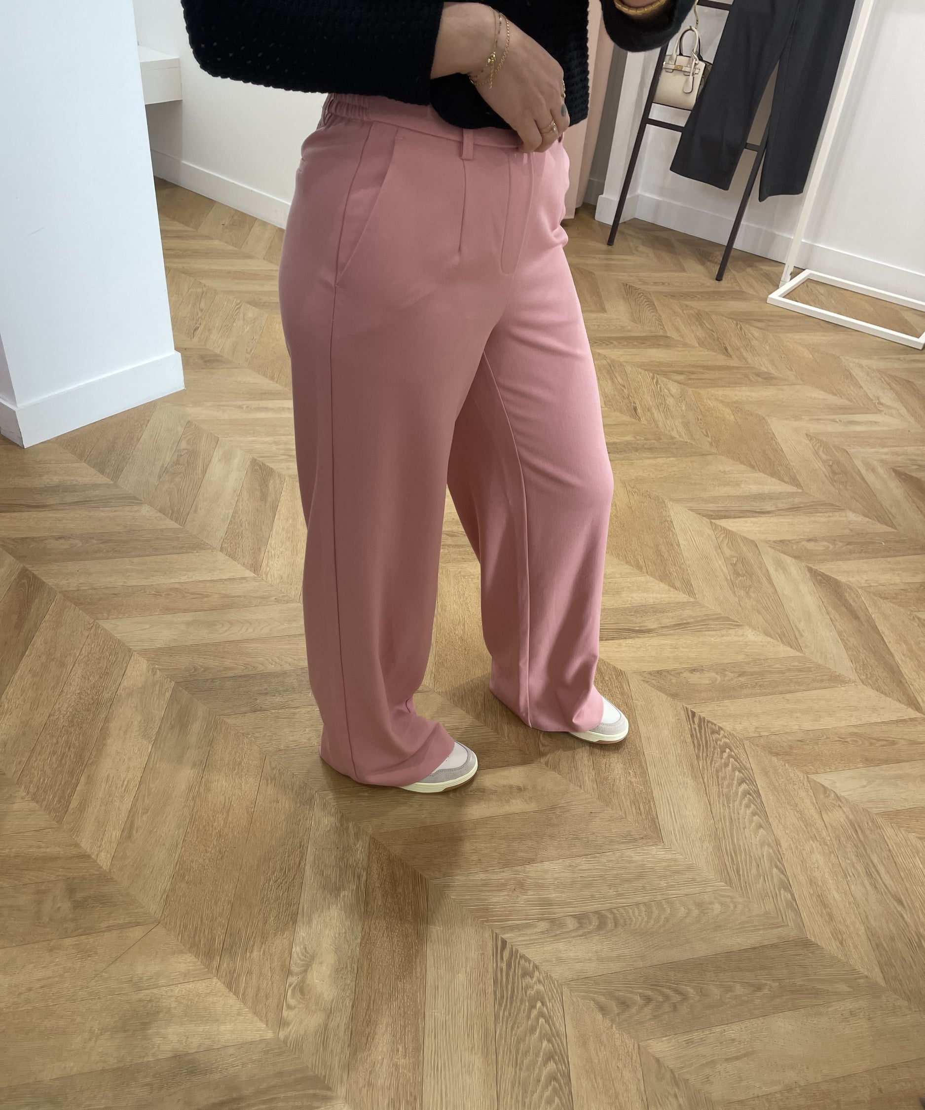 Pantalon large Objlisa - Rose - OBJECT