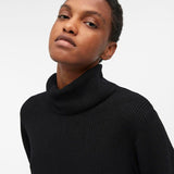 Robe en maille Objmalena - Noire - OBJECT