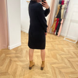 Robe en maille Objmalena - Noire - OBJECT
