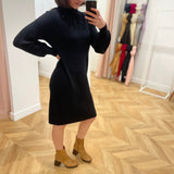 Robe en maille Objmalena - Noire - OBJECT