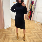 Robe en maille Objmalena - Noire - OBJECT