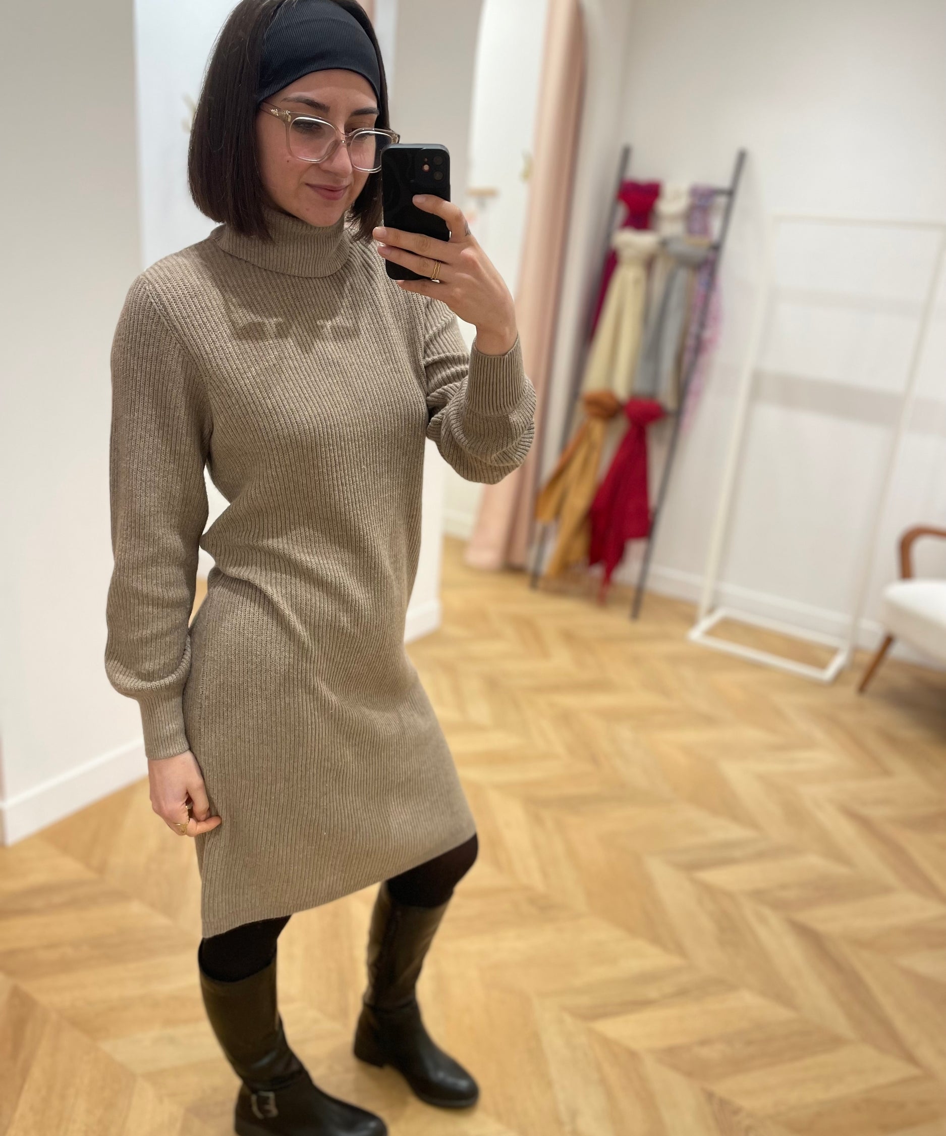 Robe en maille Objmalena - Fossil - OBJECT