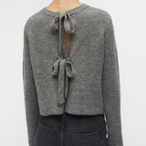 Cardigan court à nouer réversible Parvi - Gris - OBJECT