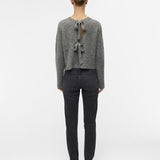 Cardigan court à nouer réversible Parvi - Gris - OBJECT