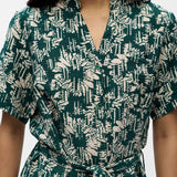 Robe chemise courte imprimée floral - Botanical Garden - OBJECT