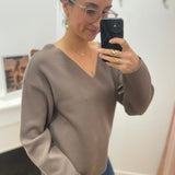 Pull en maille col V Objreynard - Morel - OBJECT