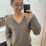 Pull en maille col V Objreynard - Morel - OBJECT