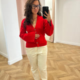 Cardigan Paolino - Rouge - GRACE & MILA