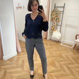 Pantalon tailleur Objlisa - Bering sea - OBJECT