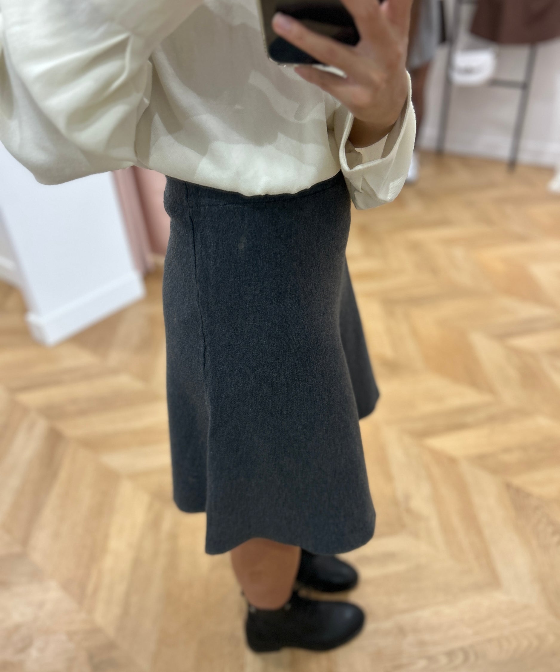 Mini-jupe Objreynard - Gris foncé - OBJECT