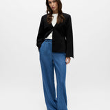 Pantalon ample en denim - Medium Blue Denim - OBJECT