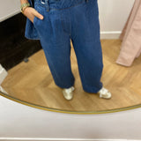 Pantalon ample en denim - Medium Blue Denim - OBJECT