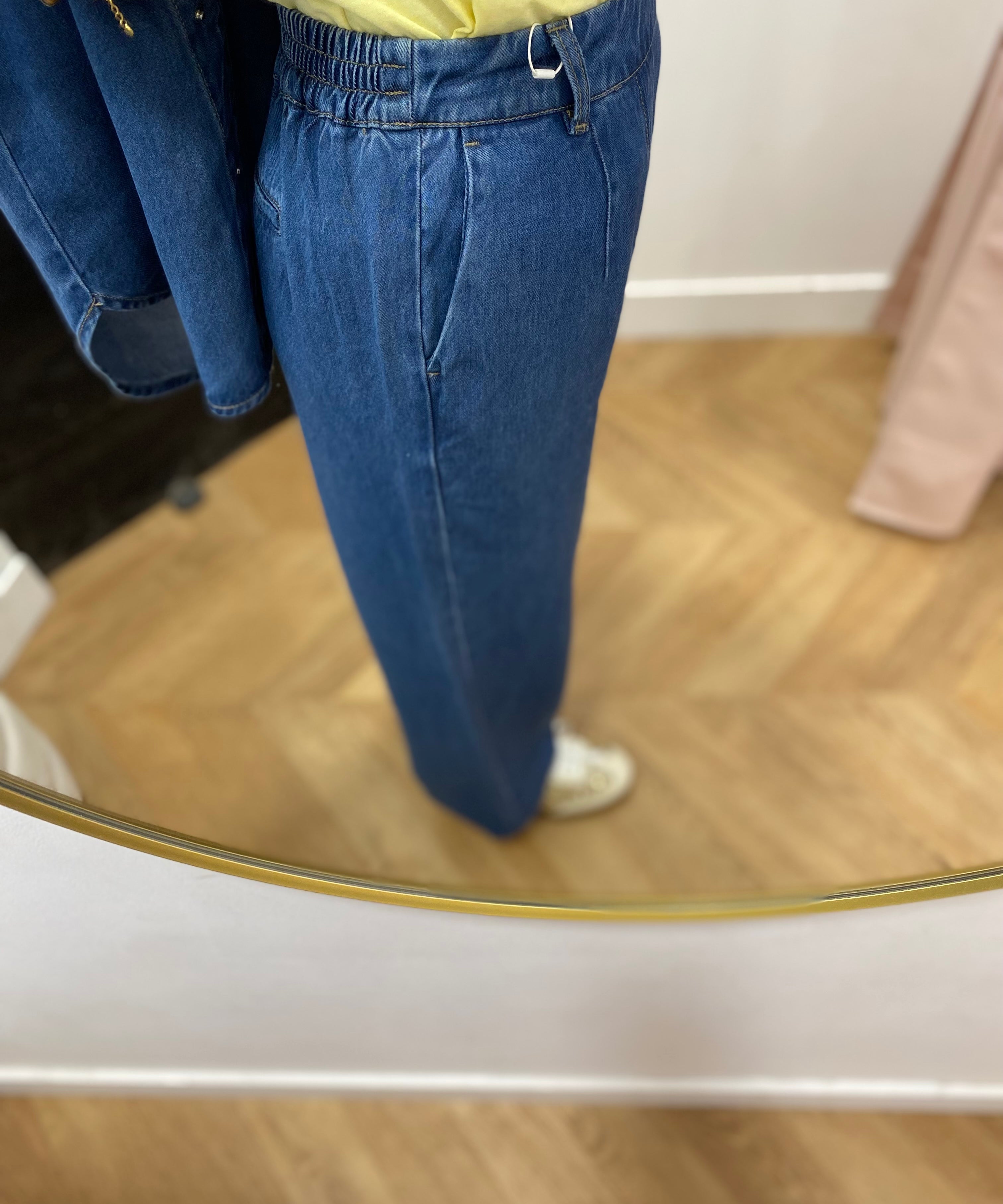 Pantalon ample en denim - Medium Blue Denim - OBJECT
