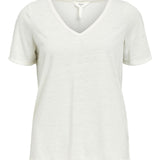 T-shirt ample col en V Objthea - White - OBJECT